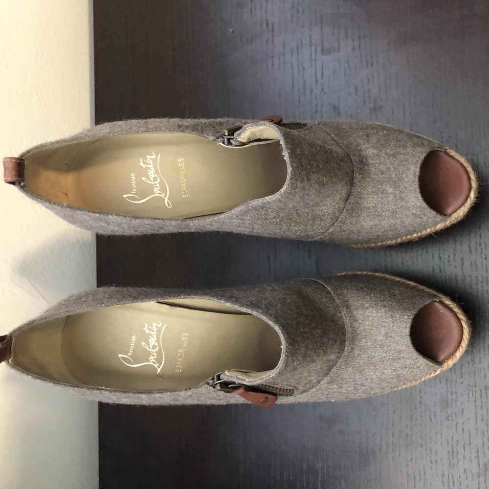 Christian Louboutin Espadrille Wedges